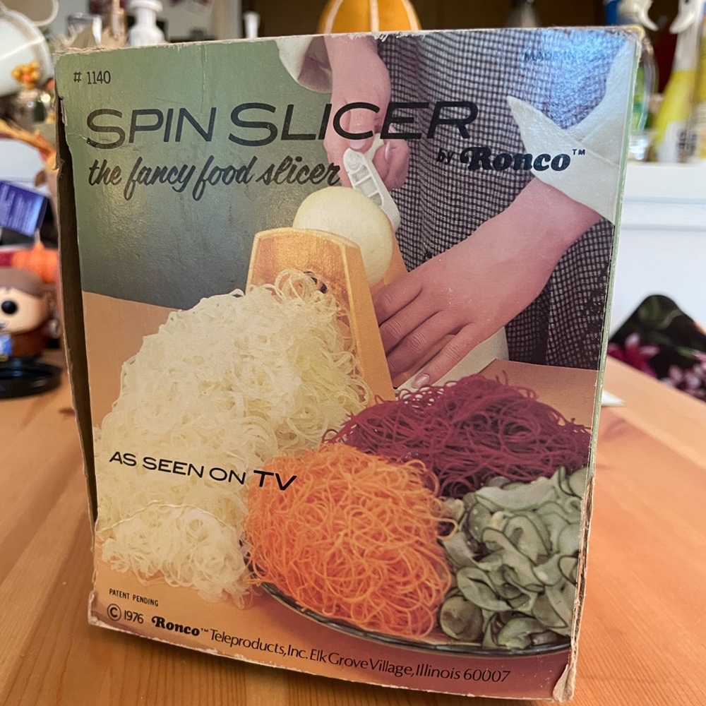 Retro Ronco Spin Slicer Veggie Spiralizer